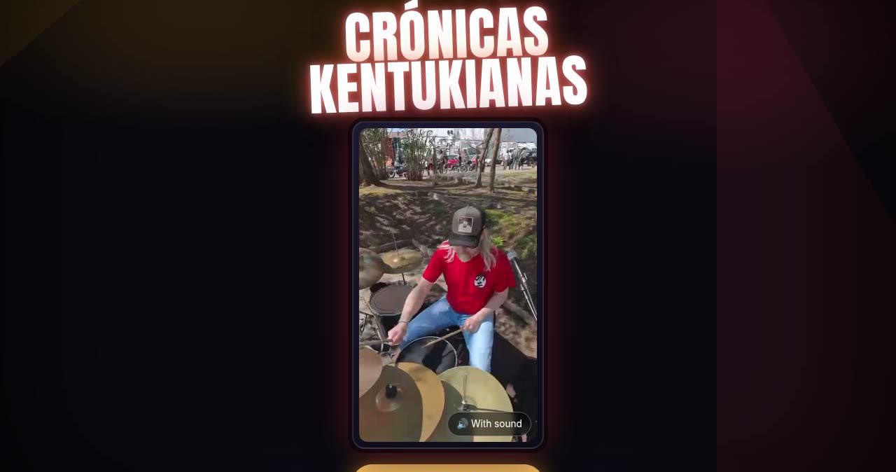 Portada de la web Crónicas Kentukianas, con su entrada «Live from the garage»